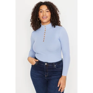 Trendyol Curve Plus Size Blouse - Blau - Fitted