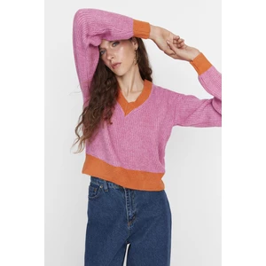 Trendyol Sweater - Pink - Regular fit