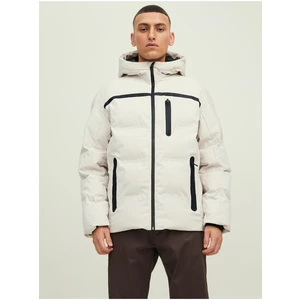 Beige Winter Hooded Jack & Jones Heat - Men