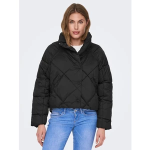 Black Ladies Quilted Jacket ONLY Carol - Women