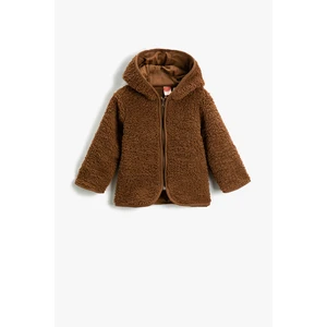 Koton Winter Jacket - Brown - Puffer