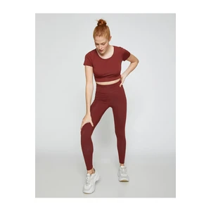 Koton High Waist Yoga Leggings. Modal Blend Silky-Texture.