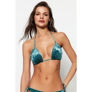 Trendyol Bikini Top - Blue - Textured