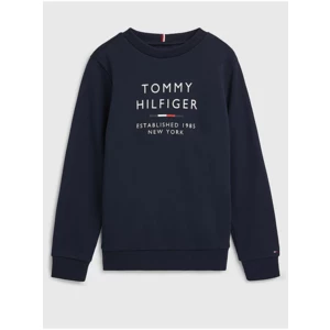 Tmavě modrá klučičí mikina Tommy Hilfiger - Kluci