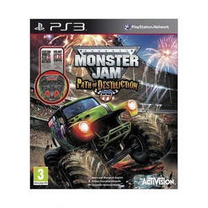 Monster Jam: Path of Destruction + kormánykerék - PS3