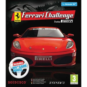 Ferrari Challenge Trofeo Pirelli + Wii Game Wheel - Wii