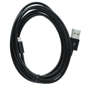 Adatkábel mobilokhoz és tabletekhez microUSB konnektorral - hossz 2 metre, Black