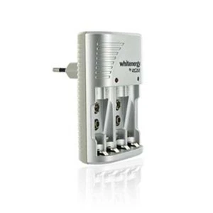 Töltő tölthető elemekhez, White Energy 4 x AA/AAA batérie alebo 2x 6F22 9V, 400mA