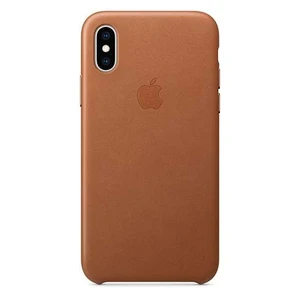 Apple iPhone XS Leather Case - Saddle Brown