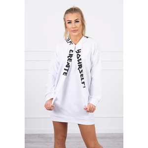 Dress with hood Oversize white