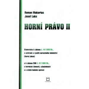 Horní právo II - Makarius Roman