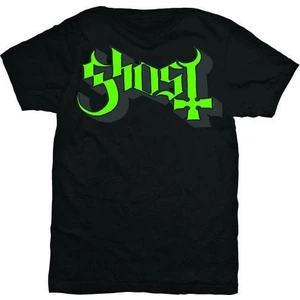 Ghost T-shirt Keyline Logo Noir-Vert XL