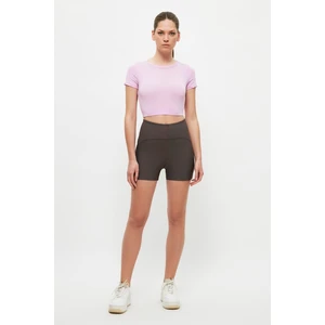 Trendyol Mink Stitch Detail Gatherer Sports Shorts Tights