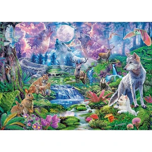 Clementoni - Puzzle 3000 Moonlit Wild