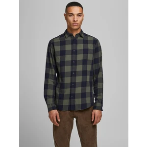 Khaki Plaid Shirt Jack & Jones - Men