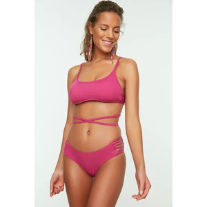 Trendyol Fuchsia Piping Detailed Bikini Bottoms