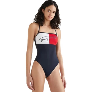 Tmavě modré dámské jednodílné plavky Tommy Hilfiger - Dámské