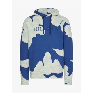 Creamy Blue Men's Floral Hoodie Tommy Hilfiger - Men