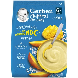 Gerber Prírodná nemliečna kaša mango Goodnight 230 g