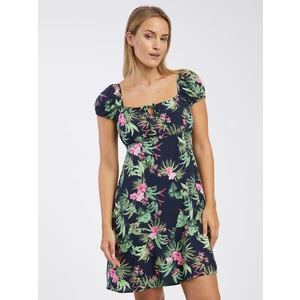 Green-black Women Floral Dress ONLY Nova - Women