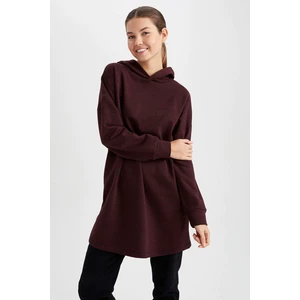 DEFACTO Thin Sweatshirt Fabric Regular Fit Long Sleeve Tunic