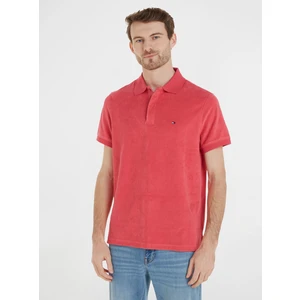 Pink Mens Polo T-Shirt Tommy Hilfiger - Men