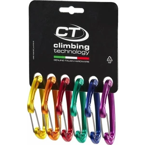 Climbing Technology Fly-Weight EVO Pack D Wire Straight Mixed Colors Karabinek wspinaczkowy