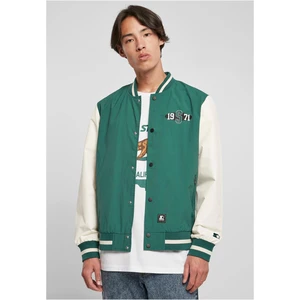 Starter Nylon College Jacket Dark Fresh Green/Pale White