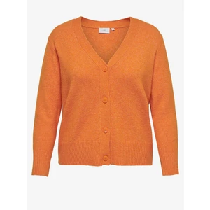 Orange women's cardigan ONLY CARMAKOMA Hazel - Women