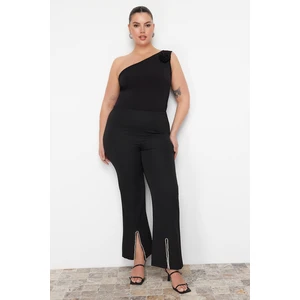 Trendyol Curve Black Stone Detailed Finike Woven Trousers