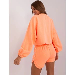 Fluo Orange Women's Two-Piece Tracksuit