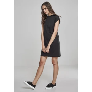 Women's Turtle Extended Shoulder Dress - Black