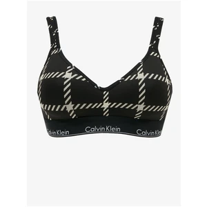 Black Checkered Bralette Calvin Klein - Women