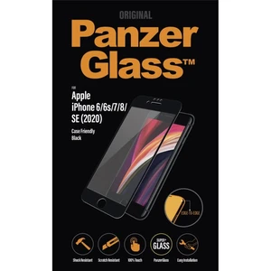 Temperált védőüveg PanzerGlass Case Friendly Apple iPhone SE és iPhone 8/7/6s/6, fekete