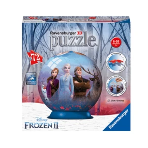 3D Puzzle Ravensburger Puzzleball Ledové království 2 (Frozen) - 72 dílů