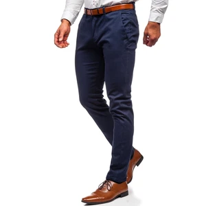 Pantaloni chinos bleumarin bărbati Bolf 1143