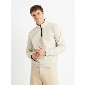 Celio Sweater Cechinzip with stand-up collar - Men