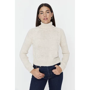 Trendyol Sweater - Ecru - Slim fit