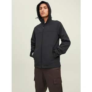 Black Lightweight Jacket with Zipper and Hood jack & Jones Marvin - Mens