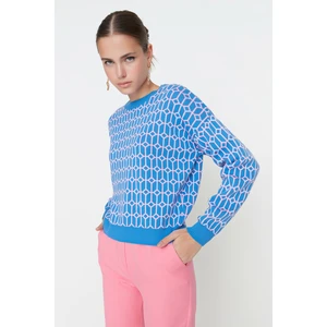 Trendyol Sweater - Blue - Regular fit