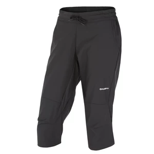 Husky  Speedy L čierna, S Dámske outdoorové 3/4 nohavice