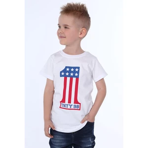 Boy's white T-shirt with app