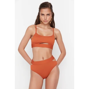 Trendyol Bikini Bottom - Brown - Plain