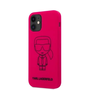 Tok Karl Lagerfeld Iconic Outline szilikon  iPhone 12 mini, pink