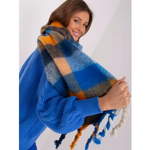 Women's scarf with a colourful check pattern