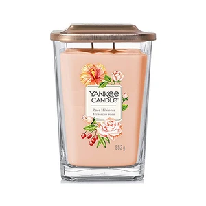 Yankee Candle Aromatická svíčka velká hranatá Rose Hibiscus 552 g