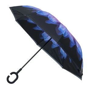 Blooming Brollies Dámsky palicový dáždnik Inside Out Purple Daisy Umbrella EDIOPUD