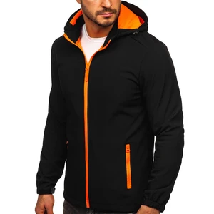 Geacă softshell negru-portocaliu Bolf HH017