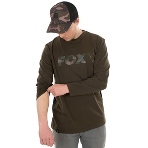 Fox tričko long sleeve khaki camo t shirt - s