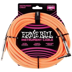 Ernie Ball P06084-EB Oranžová 5,5 m Rovný - Zalomený